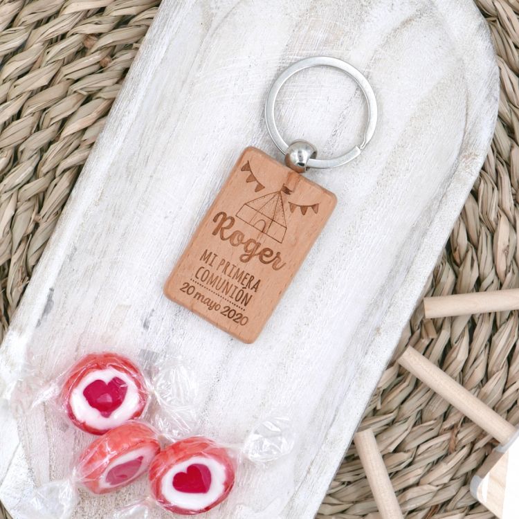 Llavero de madera Circo