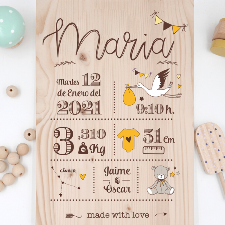 Madera de nacimiento Yellow