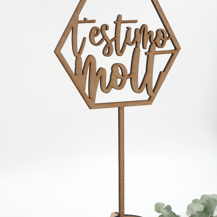 Meseros nombres de madera - Meseros de boda