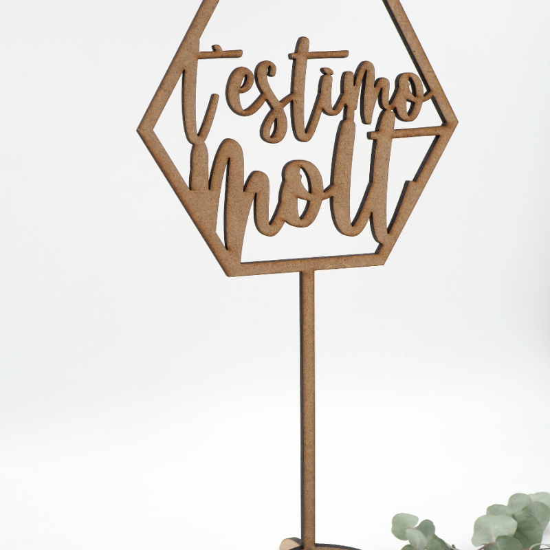 Meseros nombres de madera - Meseros de boda