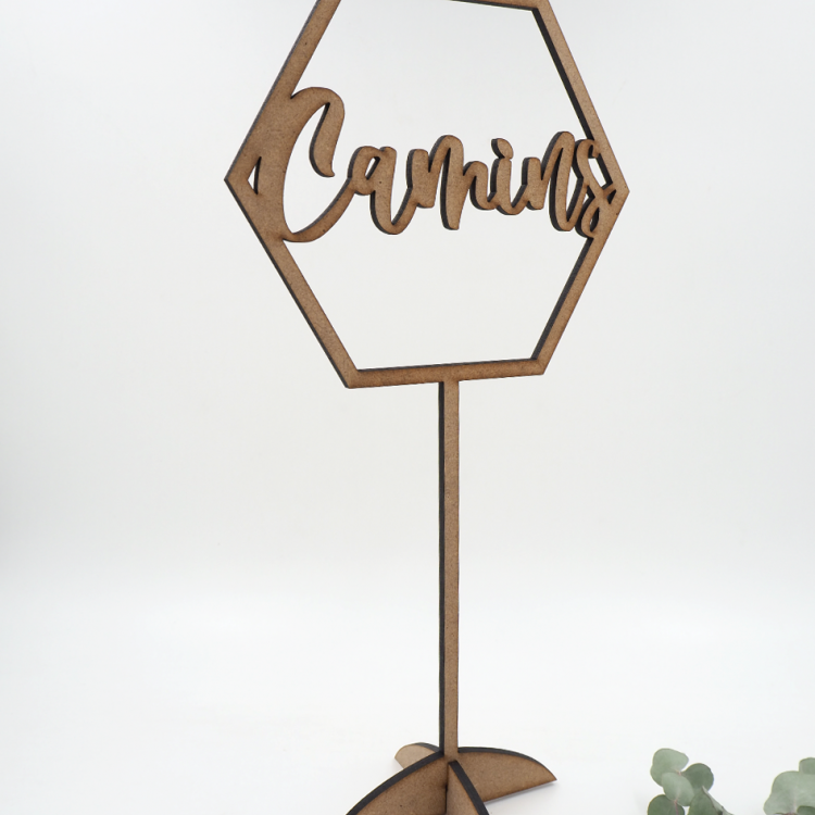 Meseros nombres de madera - Meseros de boda