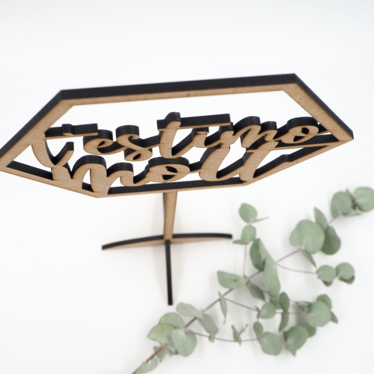 Meseros nombres de madera - Meseros de boda