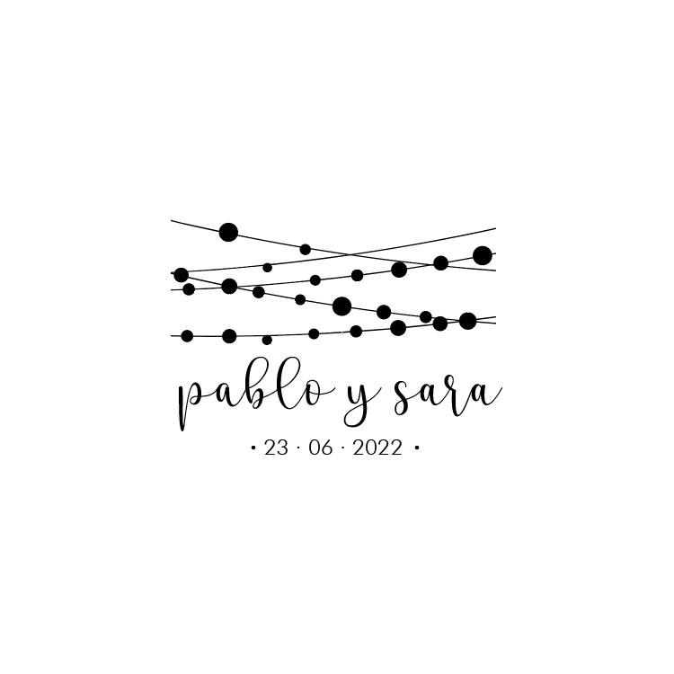 Sello modelo  "Pablo & Sara"