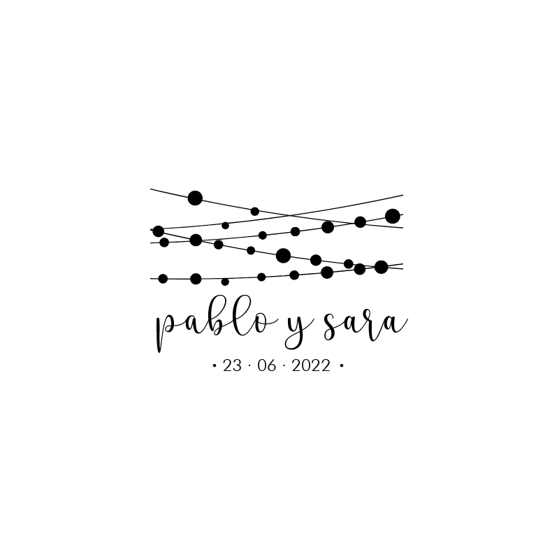 Sello modelo  "Pablo & Sara"