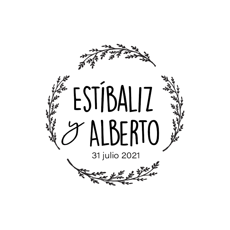 Sello modelo "Estíbaliz y Alberto"