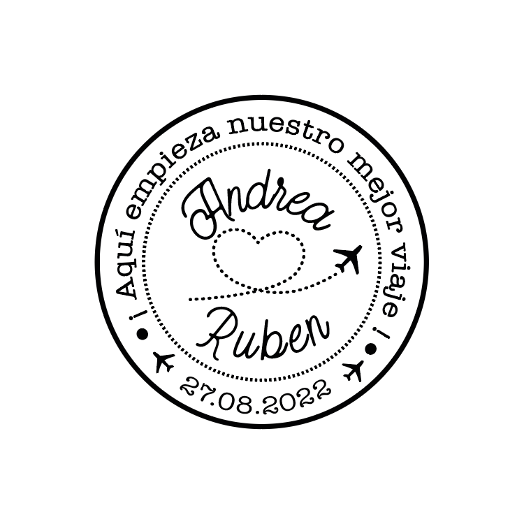 Sello modelo "Viajeros"