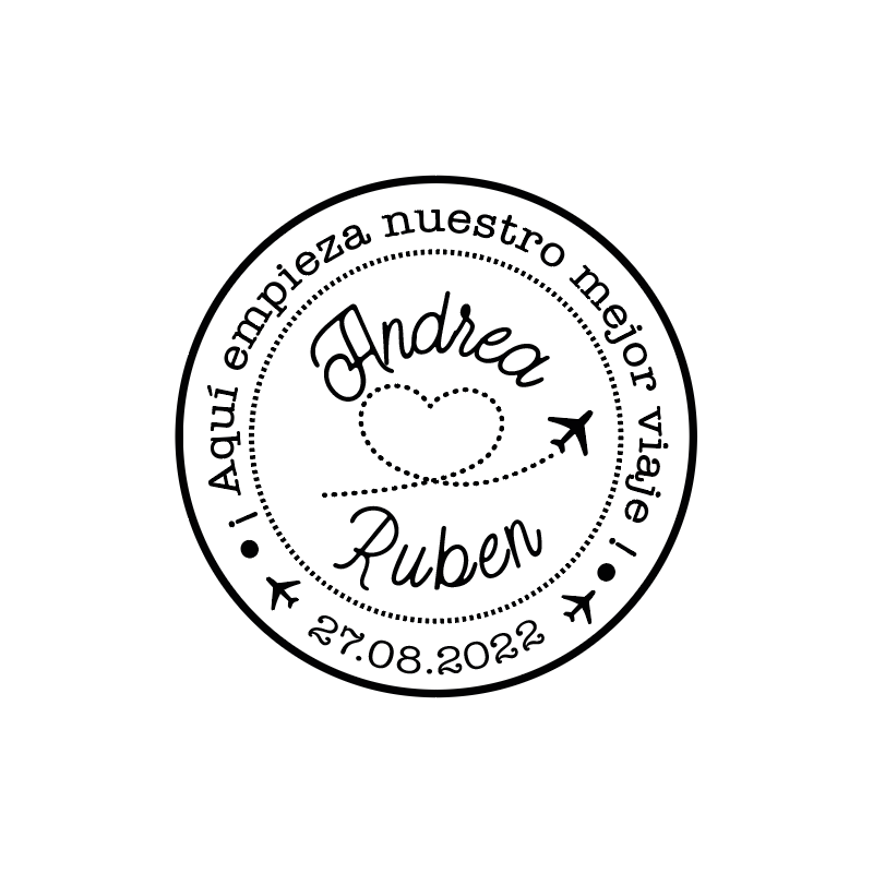 Sello modelo "Viajeros"