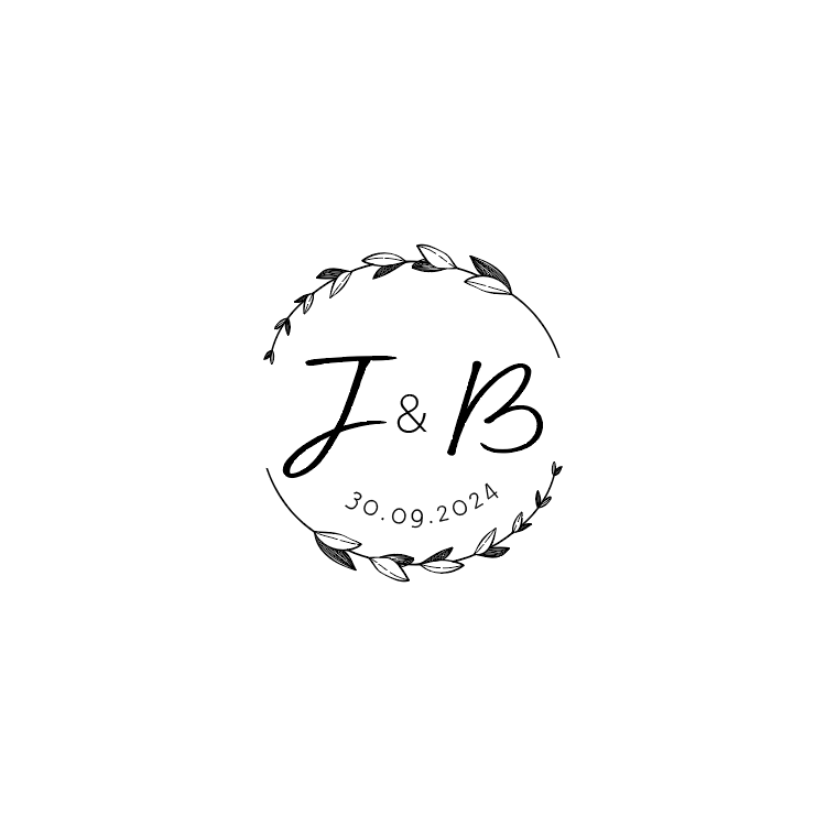 Sello modelo "iniciales"