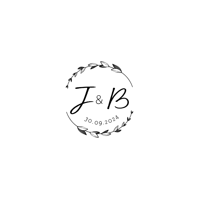 Sello modelo "iniciales"