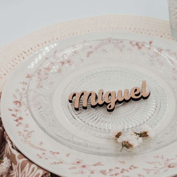 Seating Nombres de madera