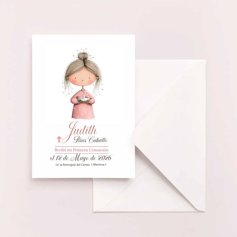 Recordatorio Comunión modelo columpio