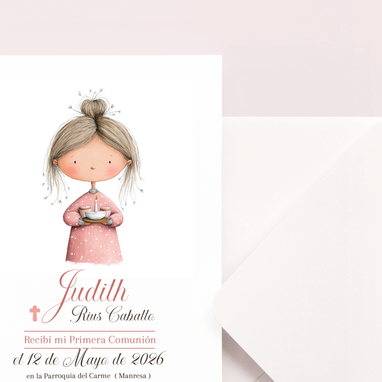 Recordatorio Comunión modelo columpio