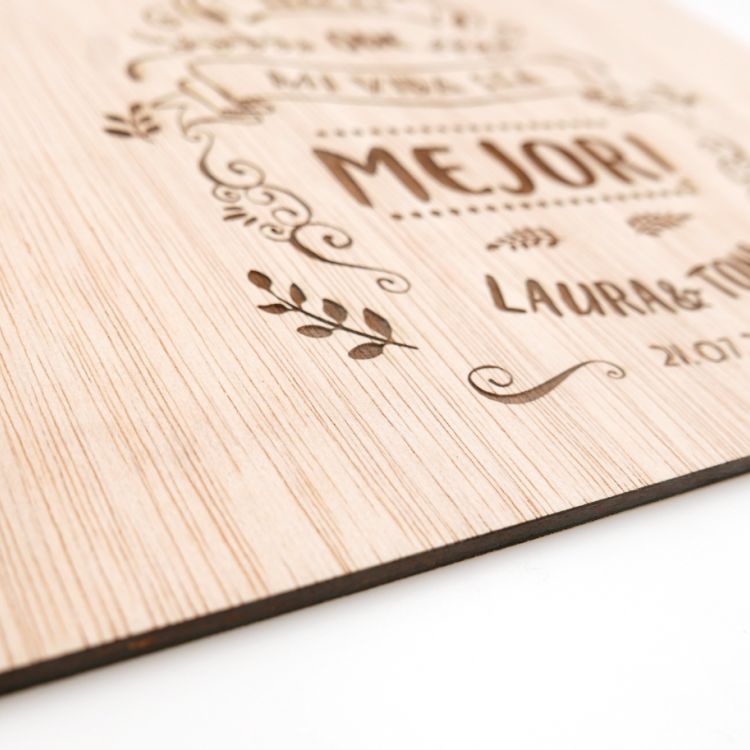 Madera de agradecimiento