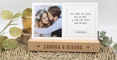 BASES DE MADERA CON MENSAJE